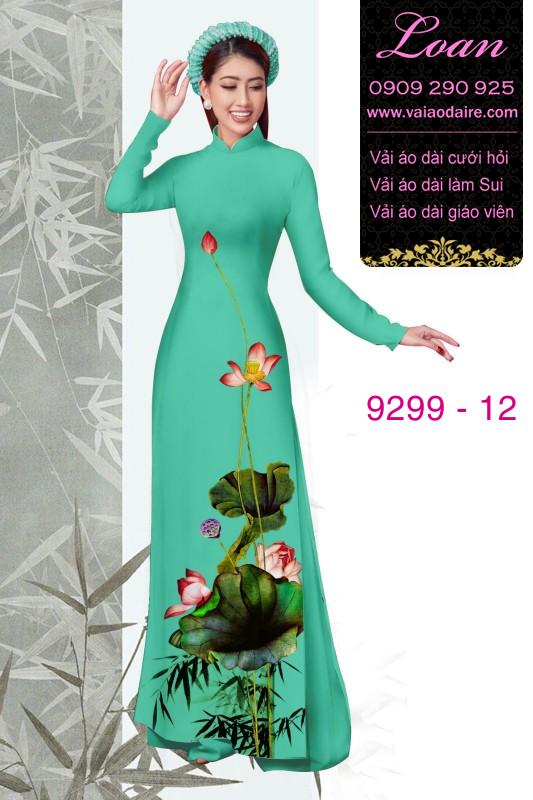 Vải áo dài hoa Sen
