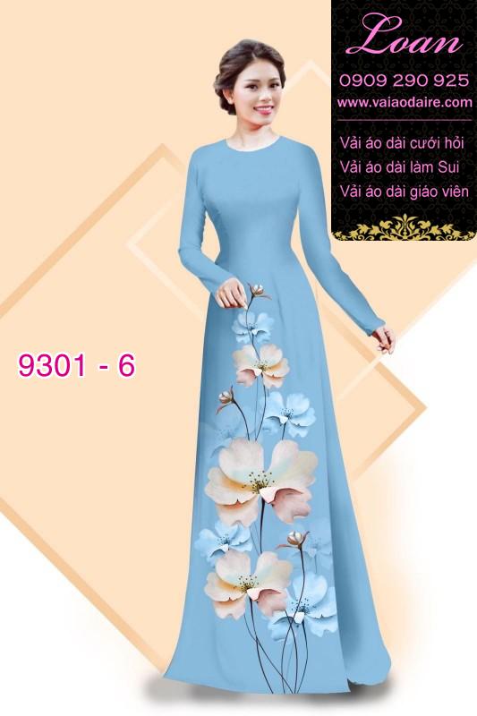Vải áo dài hoa 3D