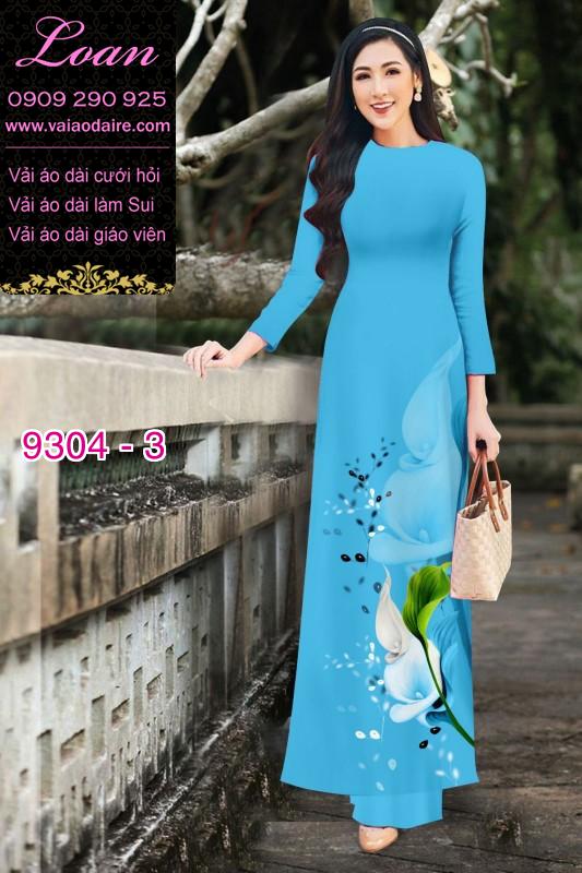 Vải áo dài hoa 3D Vải áo dài hoa 3D