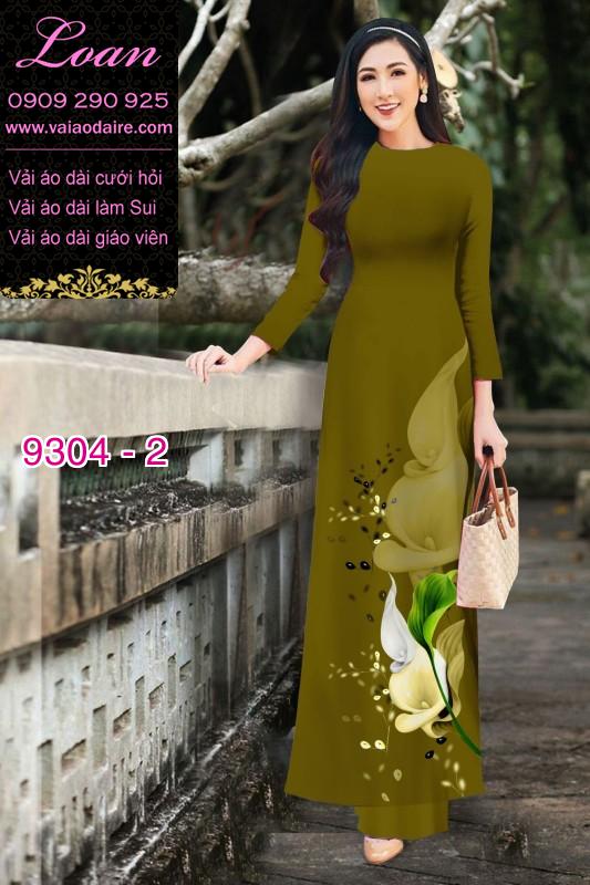 Vải áo dài hoa 3D Vải áo dài hoa 3D