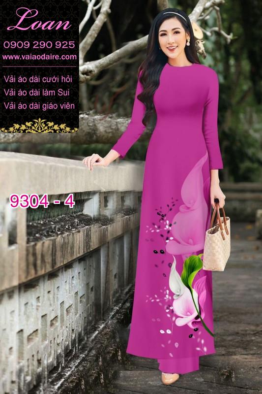 Vải áo dài hoa 3D Vải áo dài hoa 3D