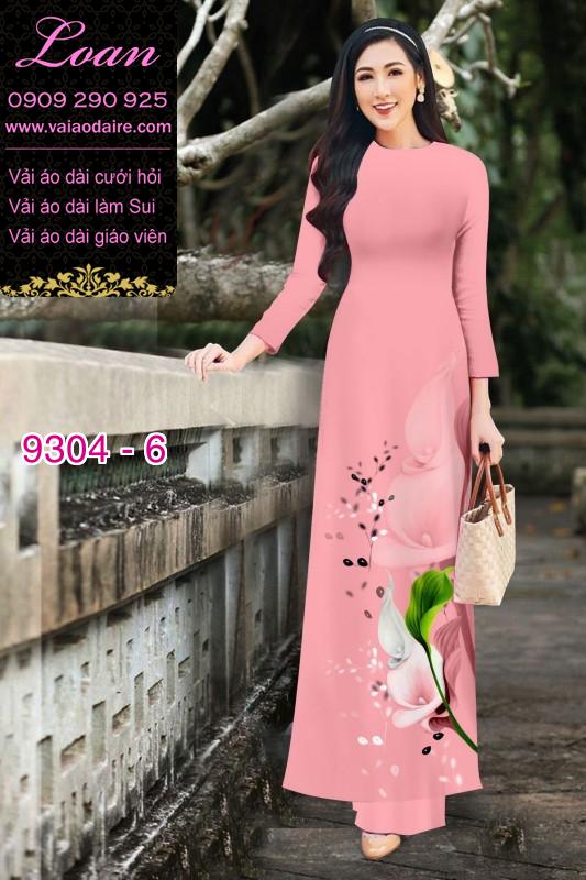 Vải áo dài hoa 3D Vải áo dài hoa 3D