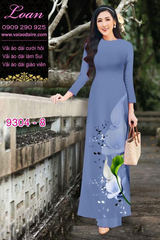 Vải áo dài hoa 3D Vải áo dài hoa 3D