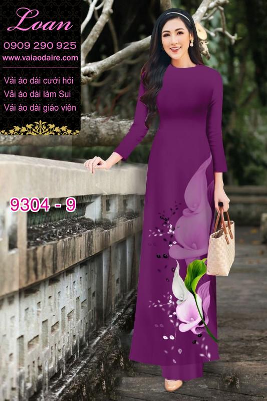 Vải áo dài hoa 3D Vải áo dài hoa 3D