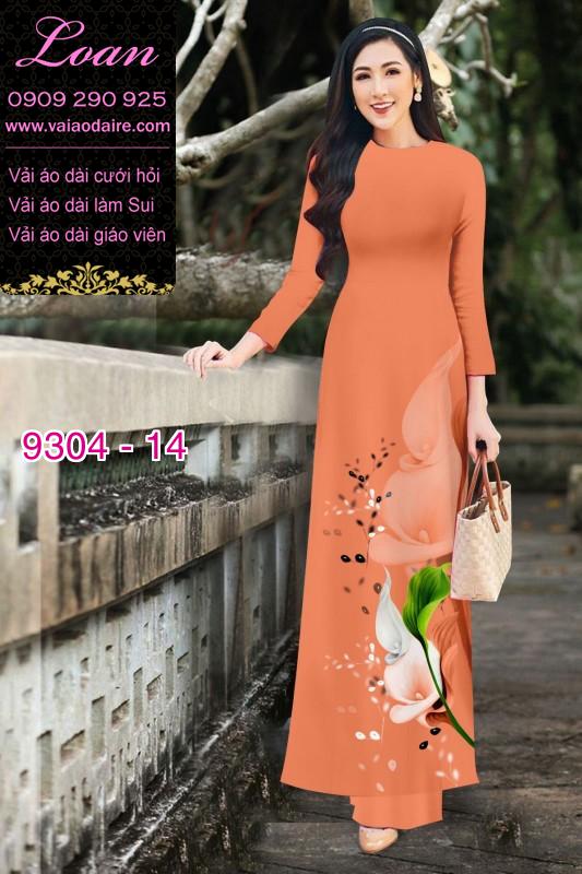 Vải áo dài hoa 3D Vải áo dài hoa 3D