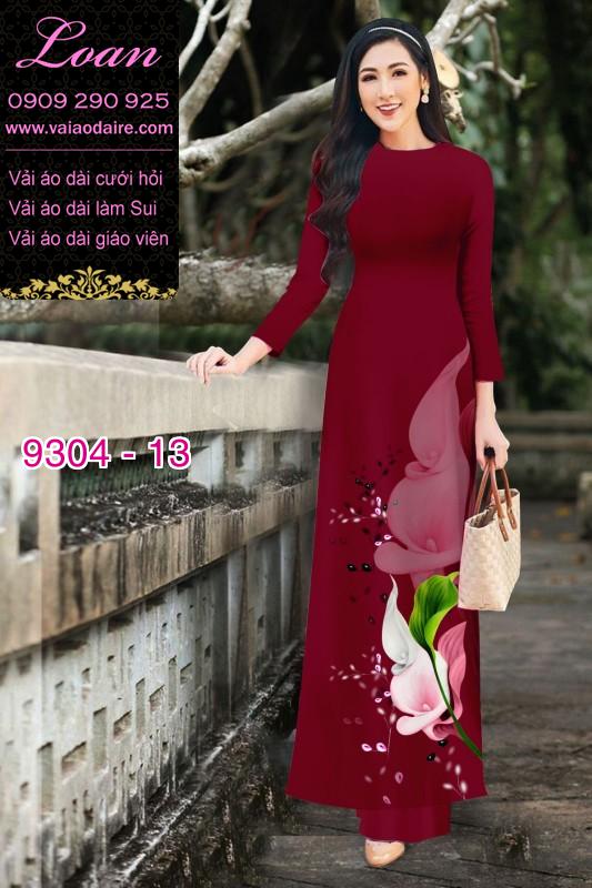Vải áo dài hoa 3D Vải áo dài hoa 3D