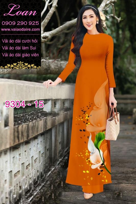Vải áo dài hoa 3D Vải áo dài hoa 3D
