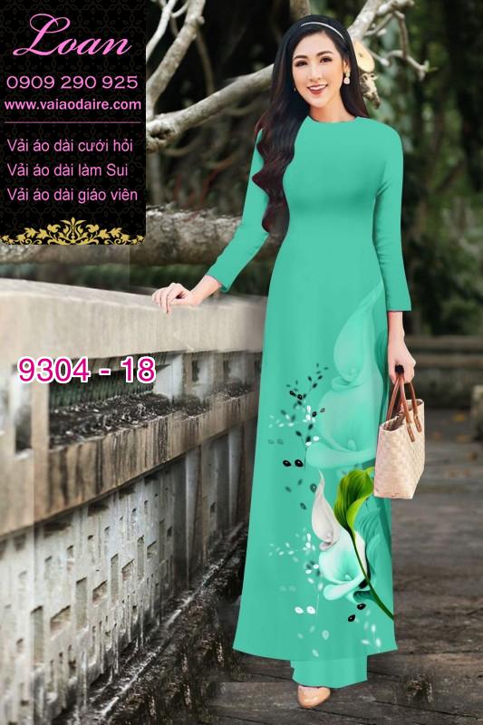 Vải áo dài hoa 3D Vải áo dài hoa 3D