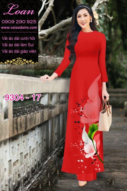 Vải áo dài hoa 3D Vải áo dài hoa 3D