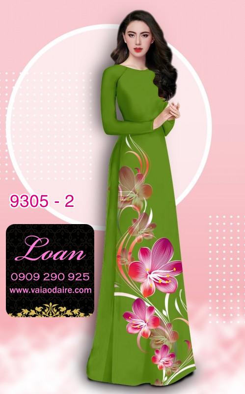 Vải áo dài hoa 3D