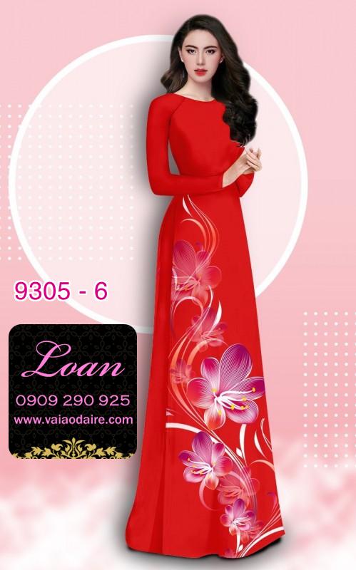Vải áo dài hoa 3D