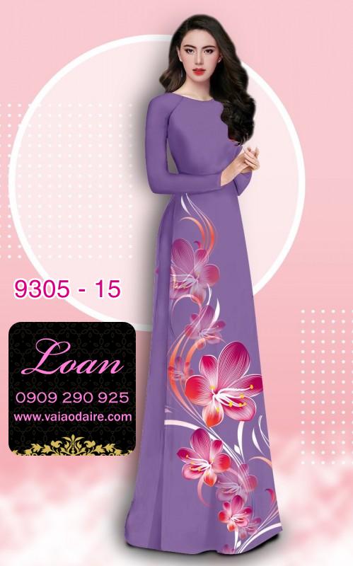 Vải áo dài hoa 3D