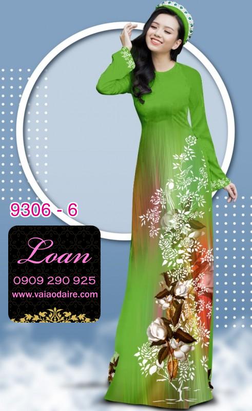 Vải áo dài hoa 3D