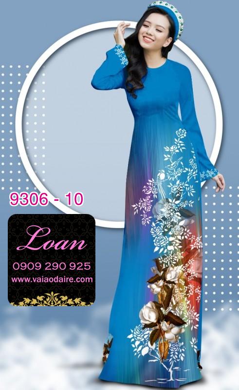 Vải áo dài hoa 3D