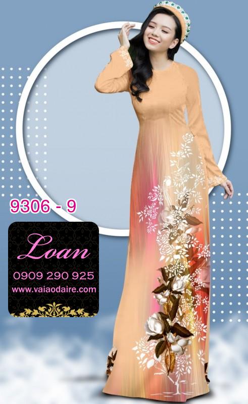 Vải áo dài hoa 3D