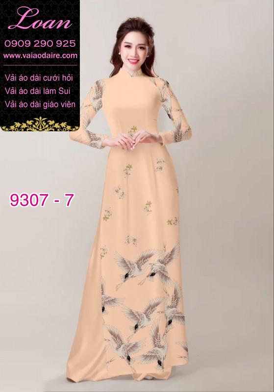 Vải áo dài chim Hạc