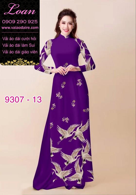 Vải áo dài chim Hạc
