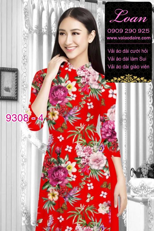 Vải áo dài hoa nhí
