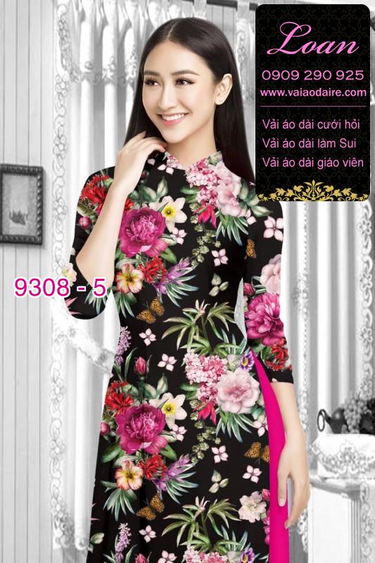 Vải áo dài hoa nhí