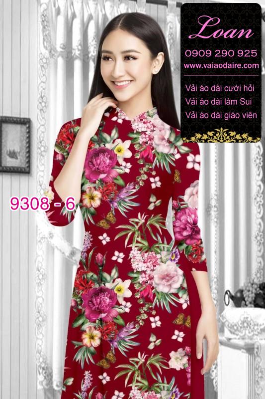 Vải áo dài hoa nhí