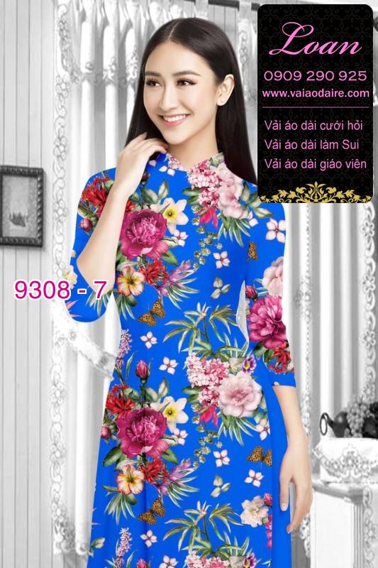 Vải áo dài hoa nhí