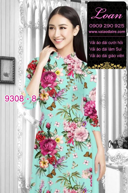 Vải áo dài hoa nhí