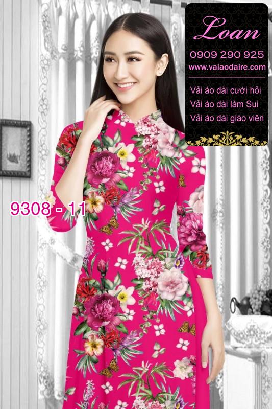Vải áo dài hoa nhí