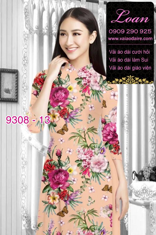 Vải áo dài hoa nhí