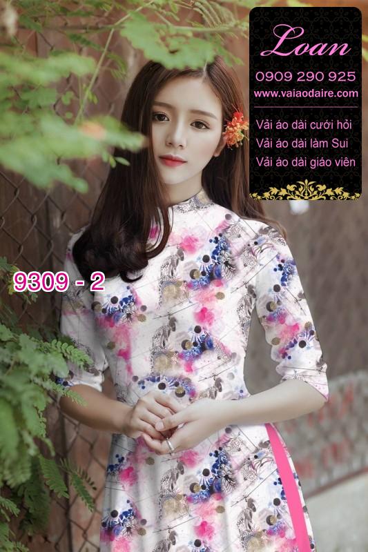 Vải áo dài hoa nhí