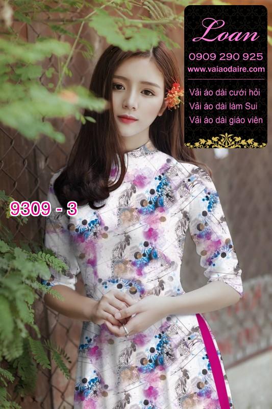 Vải áo dài hoa nhí
