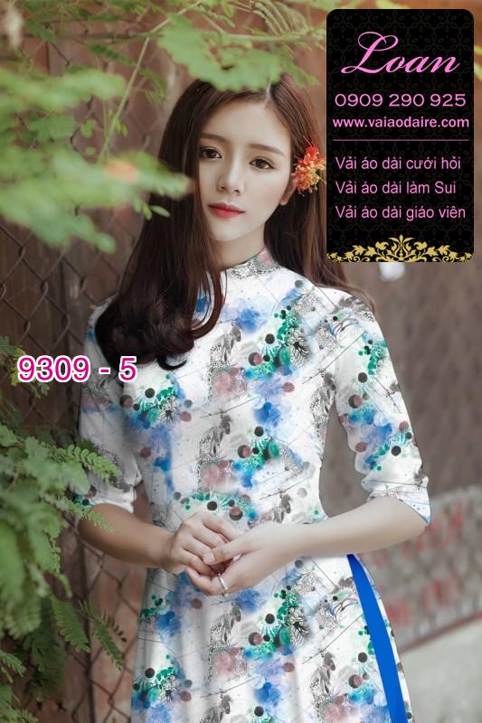 Vải áo dài hoa nhí