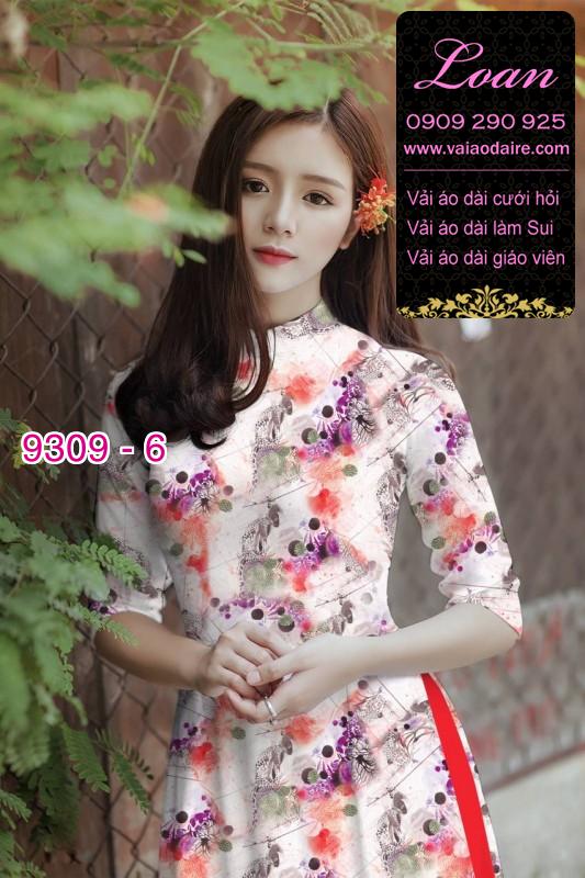 Vải áo dài hoa nhí