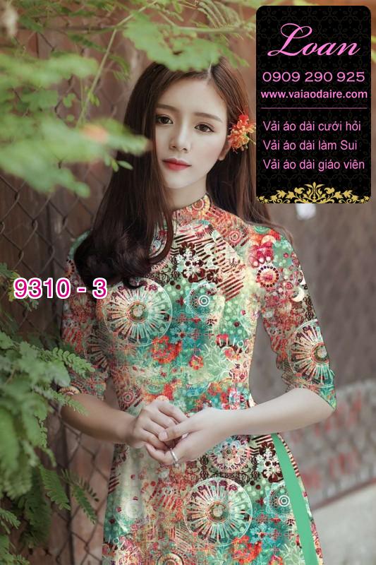 Vải áo dài hoa nhí