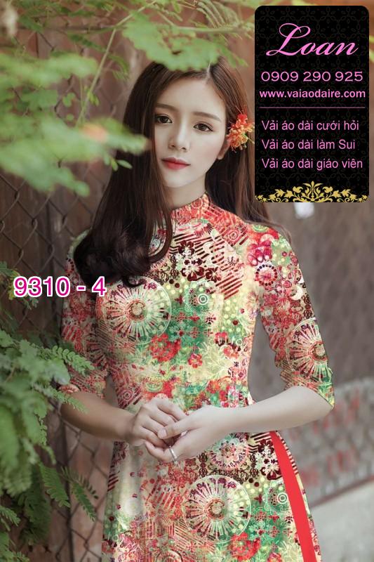 Vải áo dài hoa nhí