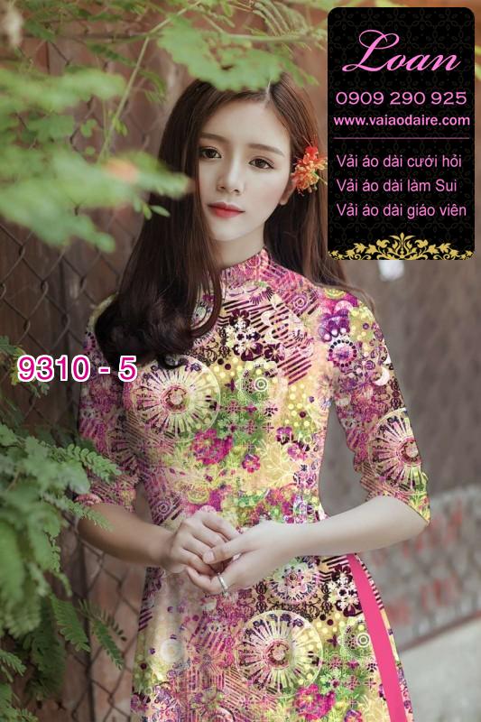 Vải áo dài hoa nhí