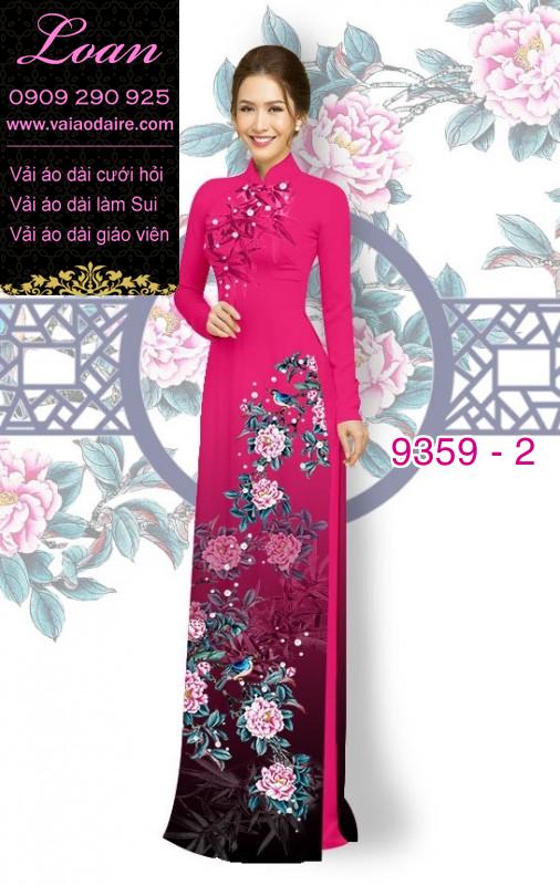 Vải áo dài hoa 3D Vải áo dài hoa 3D