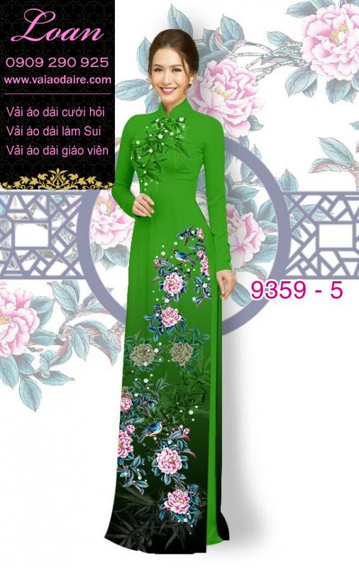 Vải áo dài hoa 3D Vải áo dài hoa 3D