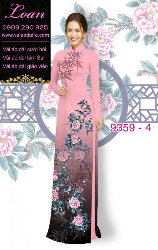 Vải áo dài hoa 3D Vải áo dài hoa 3D