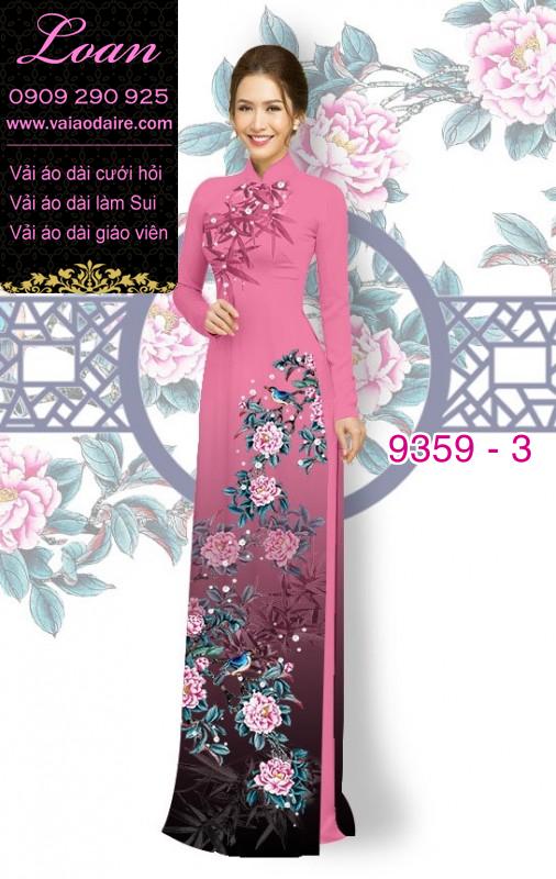 Vải áo dài hoa 3D Vải áo dài hoa 3D