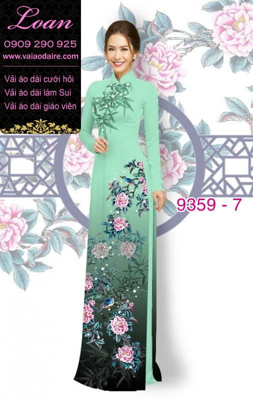 Vải áo dài hoa 3D Vải áo dài hoa 3D
