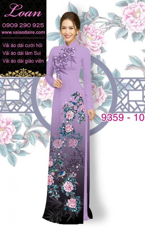 Vải áo dài hoa 3D Vải áo dài hoa 3D
