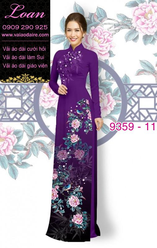 Vải áo dài hoa 3D Vải áo dài hoa 3D