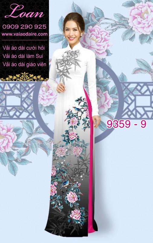 Vải áo dài hoa 3D Vải áo dài hoa 3D