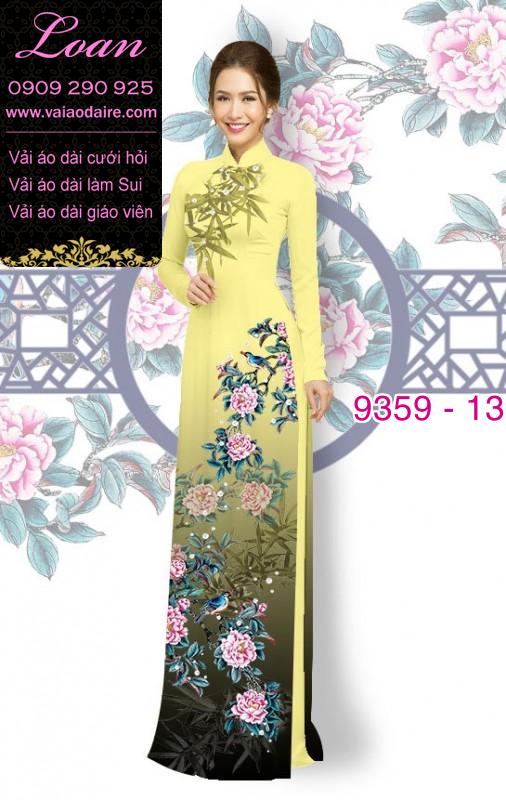 Vải áo dài hoa 3D Vải áo dài hoa 3D