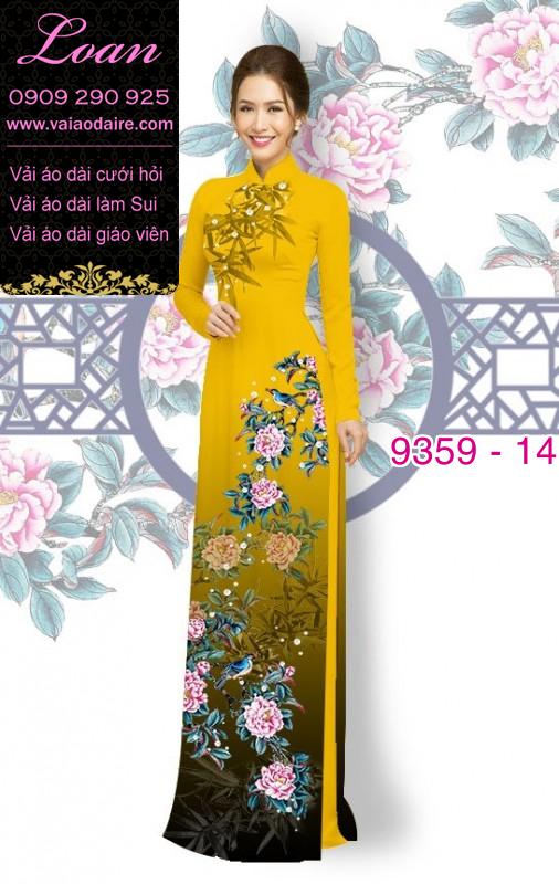 Vải áo dài hoa 3D Vải áo dài hoa 3D
