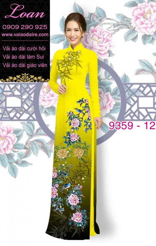 Vải áo dài hoa 3D Vải áo dài hoa 3D