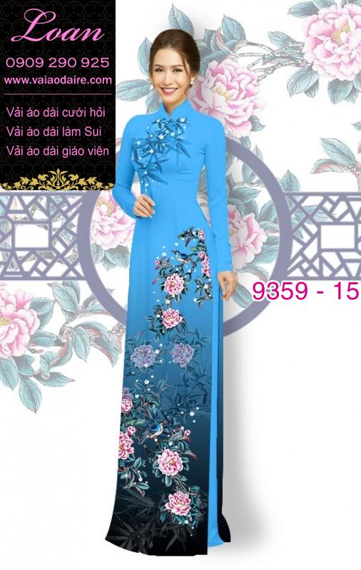 Vải áo dài hoa 3D Vải áo dài hoa 3D