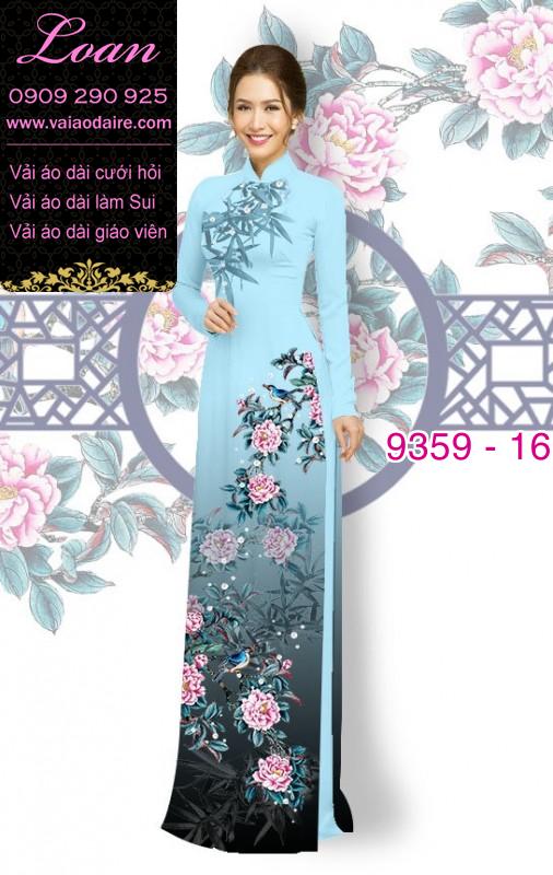 Vải áo dài hoa 3D Vải áo dài hoa 3D