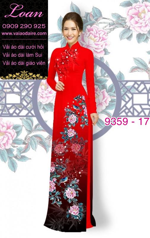 Vải áo dài hoa 3D Vải áo dài hoa 3D