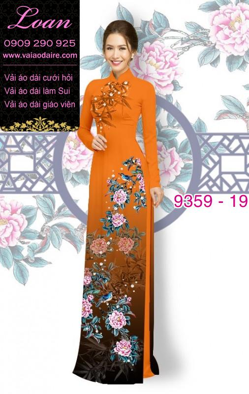 Vải áo dài hoa 3D Vải áo dài hoa 3D